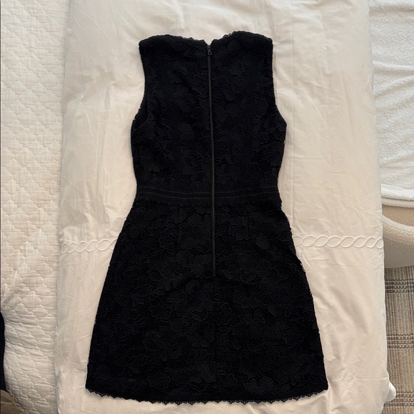 Alice + Olivia Black Top with Lace Embellishments - Picture 3 of 3